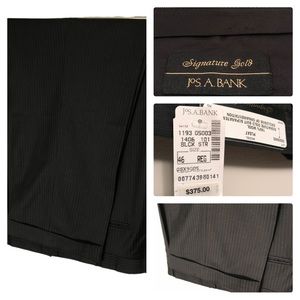 Vintage Jos A Bank Signature Gold Men’s Pants NWT Sz 46 Reg. Black Dbl Pants